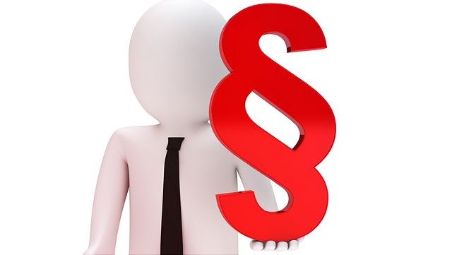 Eine Abbildung eines Paragraph Zeichens